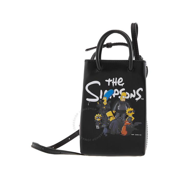 발렌시아가 발렌시아가 Balenciaga The Simpsons Mini Shopping Bag In Shiny Box Calfskin 593826 23VBN 1000