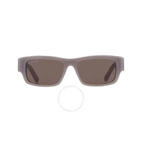 발렌시아가 Balenciaga Grey Rectangular Mens Sunglasses BB0261SA 004 57