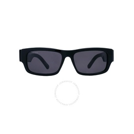 발렌시아가 Balenciaga Grey Rectangular Mens Sunglasses BB0261SA 001 57