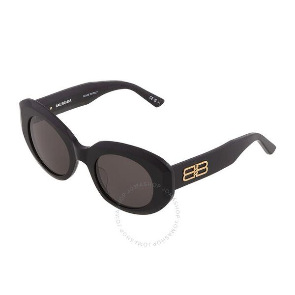 발렌시아가 발렌시아가 Balenciaga Gray Oval Ladies Sunglasses BB0235S 001 52