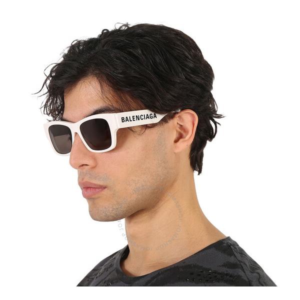 발렌시아가 발렌시아가 Balenciaga Grey Square Unisex Sunglasses BB0262SA 003 56