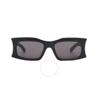 발렌시아가 Balenciaga Grey Rectangular Unisex Sunglasses BB0291S 001 58