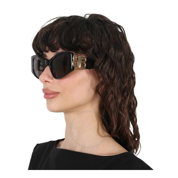 발렌시아가 발렌시아가 Balenciaga Grey Cat Eye Ladies Sunglasses BB0287S 001 55