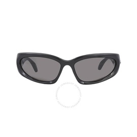 발렌시아가 Balenciaga Grey Wrap Mens Sunglasses BB0157S 001 65