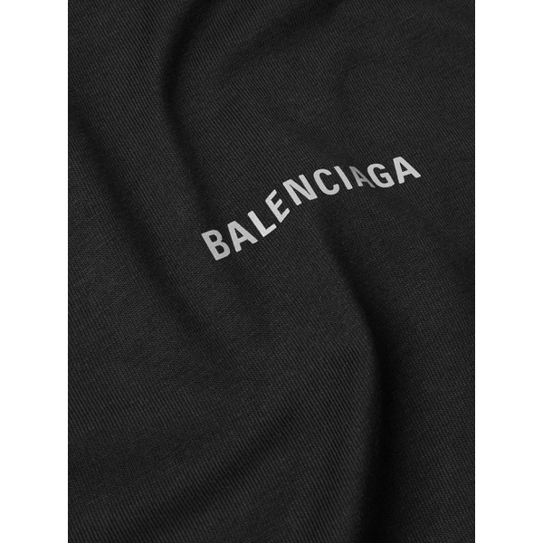발렌시아가 발렌시아가 BALENCIAGA Logo-Print Cotton-Jersey T-Shirt 1647597337659356