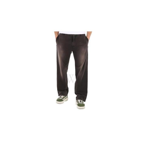 발렌시아가 발렌시아가 Balenciaga MEN'S Black Worn Out Cotton Knit Pants 662403 TAV04 1000
