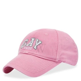 발렌시아가 Balenciaga Light Pink Gay Pride 2021 Logo Cap, Size Small 670810 410B2 5900