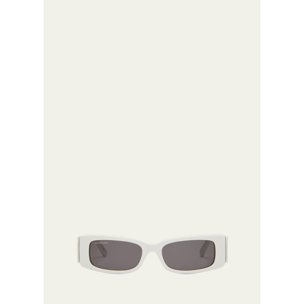 발렌시아가 발렌시아가 Balenciaga Mens Maxi Logo Recycled Acetate Rectangle Sunglasses 4492667