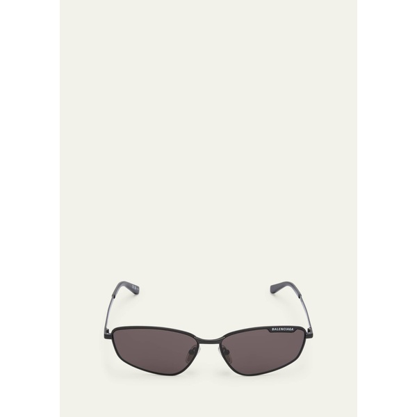 발렌시아가 발렌시아가 Balenciaga Mens Metal Cat-Eye Sunglasses with Logo 4477112