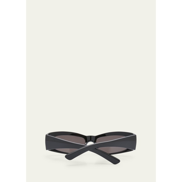발렌시아가 발렌시아가 Balenciaga Mens Square Acetate Sunglasses with Etched Logo 4477111