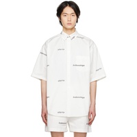 발렌시아가 Balenciaga White Printed Shirt 231342M192003