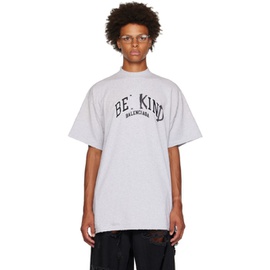 발렌시아가 Balenciaga Gray Be Kind T-Shirt 232342M213030