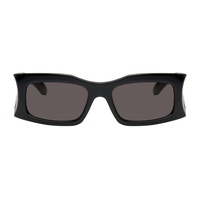 발렌시아가 Balenciaga Black Everyday Rectangular Sunglasses 241342F005002