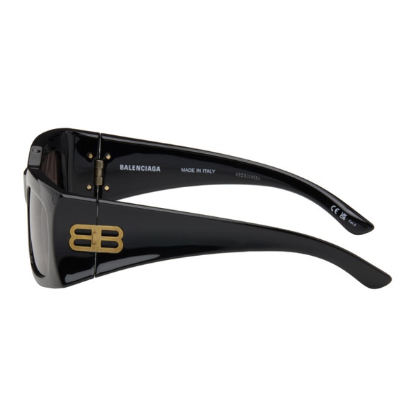 발렌시아가 발렌시아가 Balenciaga Black Everyday Rectangular Sunglasses 241342F005002