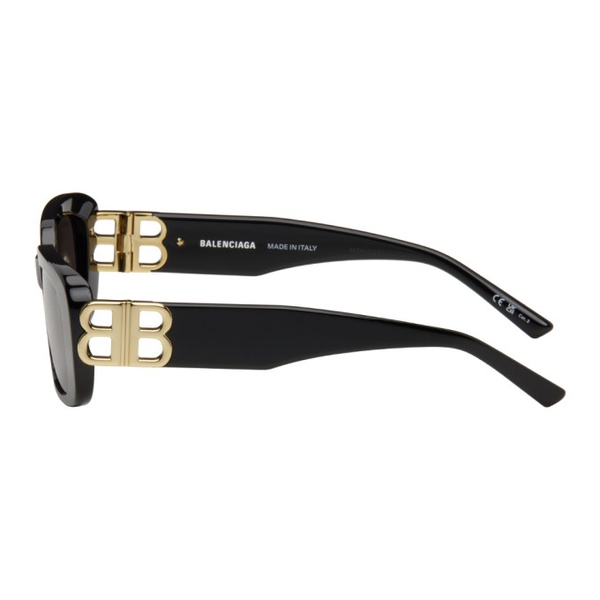 발렌시아가 발렌시아가 Balenciaga Black Everyday Rectangular Sunglasses 241342F005015