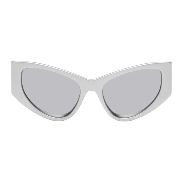 발렌시아가 발렌시아가 Balenciaga Silver LED Frame Sunglasses 241342M134049