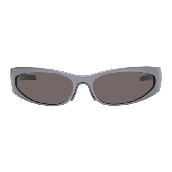 발렌시아가 발렌시아가 Balenciaga Gray Wraparound Sunglasses 241342M134073