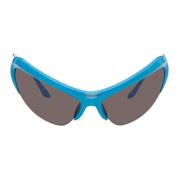 발렌시아가 발렌시아가 Balenciaga Blue Wire Cat Sunglasses 241342M134030