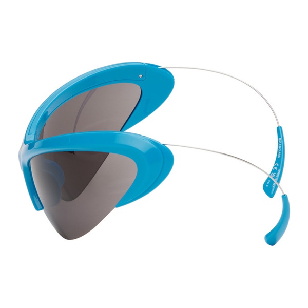 발렌시아가 발렌시아가 Balenciaga Blue Wire Cat Sunglasses 241342M134030