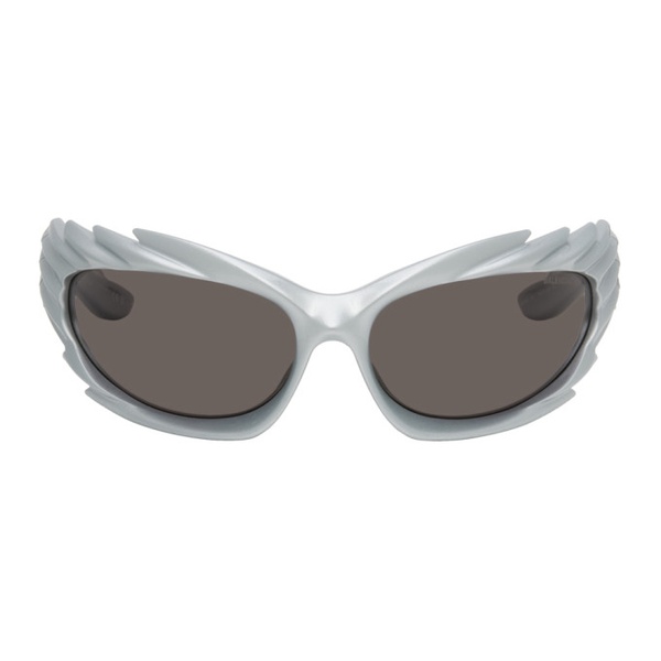 발렌시아가 발렌시아가 Balenciaga Silver Spike Sunglasses 241342M134004
