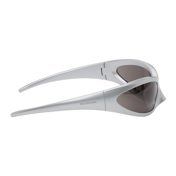 발렌시아가 발렌시아가 Balenciaga Silver Skin Cat Sunglasses 241342M134007