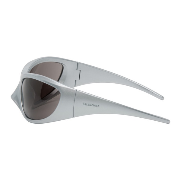 발렌시아가 발렌시아가 Balenciaga Silver Skin XXL Sunglasses 241342M134012