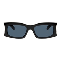 발렌시아가 Balenciaga Black Rectangular Sunglasses 241342M134057