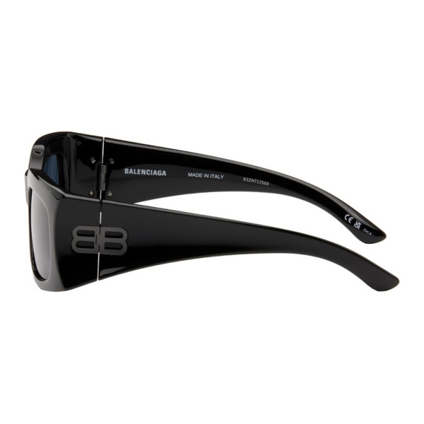 발렌시아가 발렌시아가 Balenciaga Black Rectangular Sunglasses 241342M134057