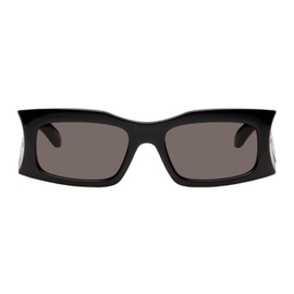 발렌시아가 Balenciaga Black Rectangular Sunglasses 241342M134058