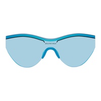 발렌시아가 Balenciaga Blue Shield Sunglasses 241342M134065