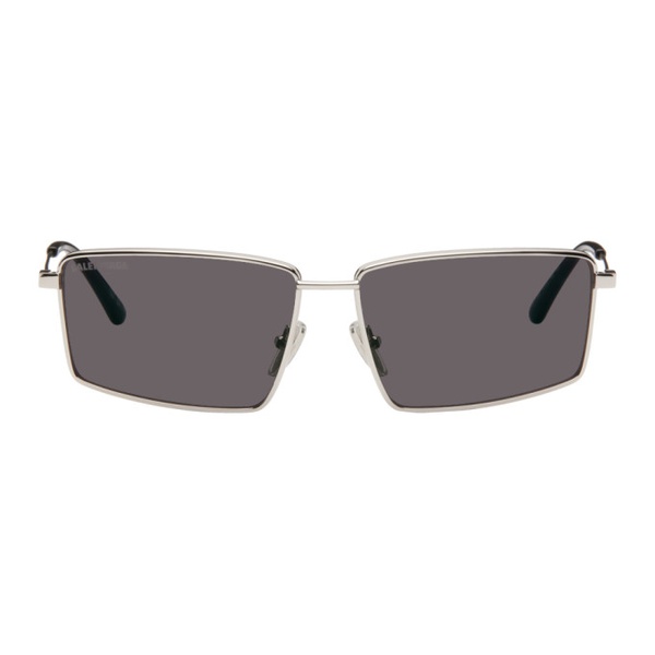 발렌시아가 발렌시아가 Balenciaga Silver Rectangular Sunglasses 241342M134042