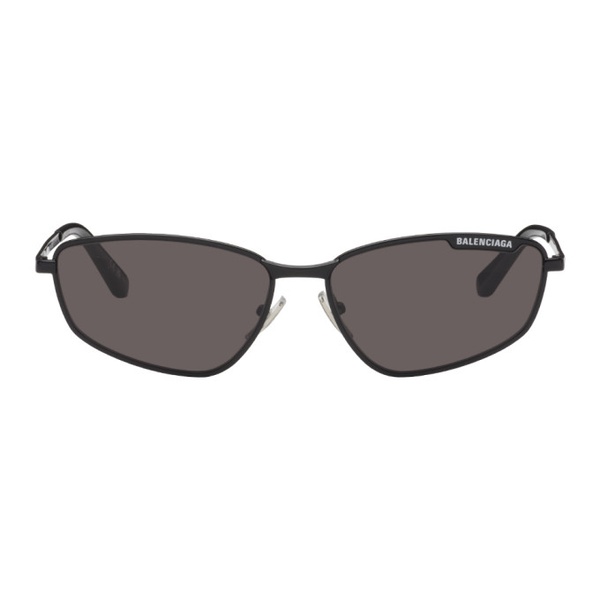 발렌시아가 발렌시아가 Balenciaga Black Rectangular Sunglasses 241342M134002