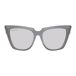 발렌시아가 Balenciaga Silver Cat-Eye Sunglasses 241342M134048
