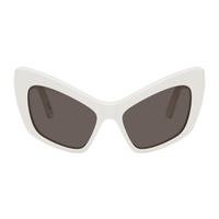 발렌시아가 Balenciaga White Monaco Sunglasses 241342M134088