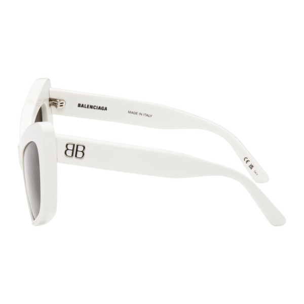 발렌시아가 발렌시아가 Balenciaga White Monaco Sunglasses 241342M134088