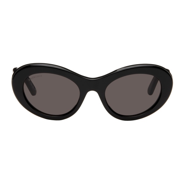 발렌시아가 발렌시아가 Balenciaga Black Oval Sunglasses 241342M134087