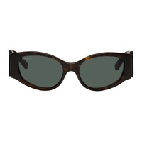 발렌시아가 Balenciaga Tortoiseshell Cat-Eye Sunglasses 241342M134093