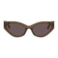 발렌시아가 Balenciaga Gray Cat-Eye Sunglasses 241342M134080