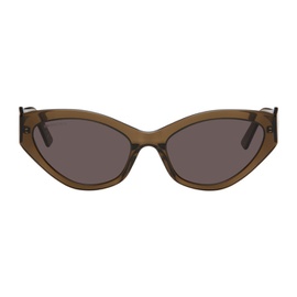 발렌시아가 Balenciaga Gray Cat-Eye Sunglasses 241342M134080