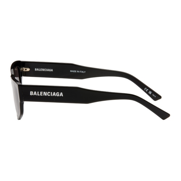 발렌시아가 발렌시아가 Balenciaga Black Rectangular Sunglasses 241342M134052