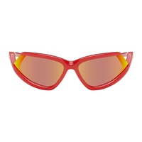 발렌시아가 Balenciaga Red Side Xpander Sunglasses 241342M134059