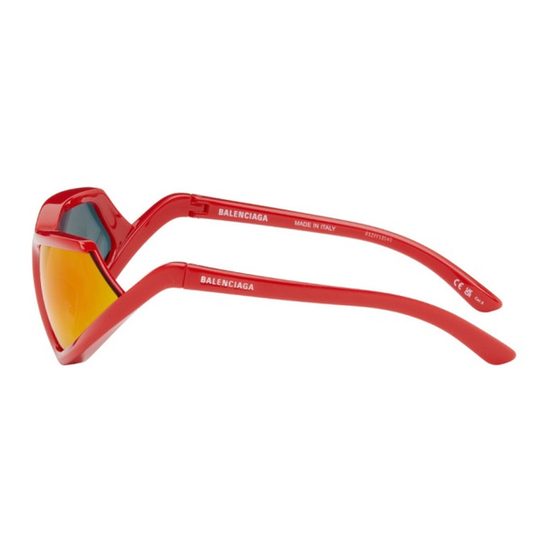 발렌시아가 발렌시아가 Balenciaga Red Side Xpander Sunglasses 241342M134059