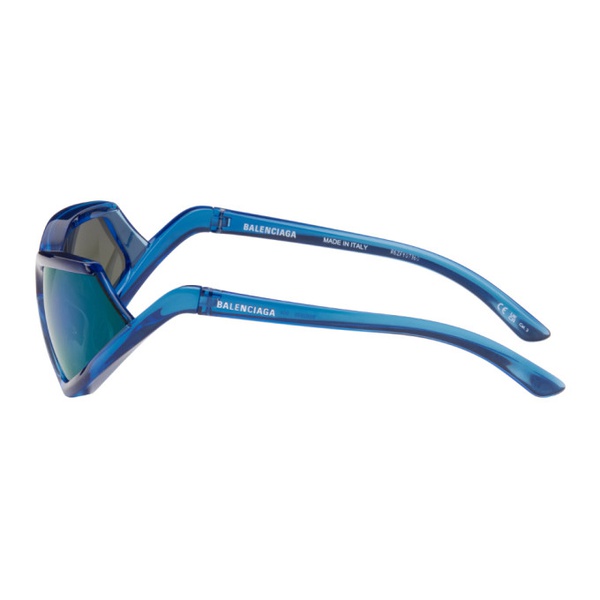 발렌시아가 발렌시아가 Balenciaga Blue Side Xpander Sunglasses 241342M134060