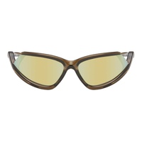 발렌시아가 Balenciaga Taupe Side Xpander Sunglasses 241342M134061