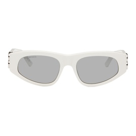 발렌시아가 Balenciaga White Dynasty D-Frame Sunglasses 241342M134100