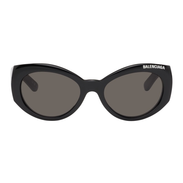 발렌시아가 발렌시아가 Balenciaga Black Round Sunglasses 241342M134010