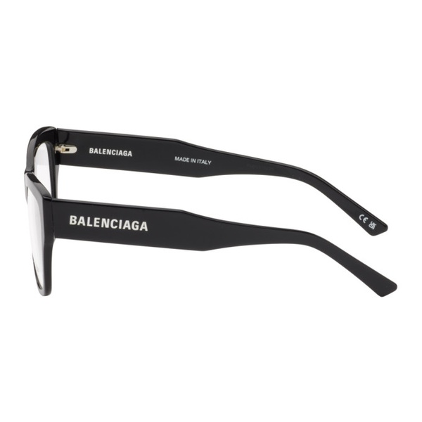 발렌시아가 발렌시아가 Balenciaga Black Square Glasses 241342M133009
