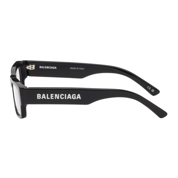 발렌시아가 발렌시아가 Balenciaga Black Rectangular Glasses 241342M133000