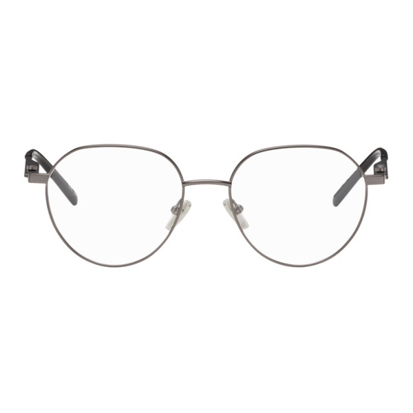발렌시아가 발렌시아가 Balenciaga Gunmetal Round Glasses 241342M133019