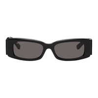 발렌시아가 Balenciaga Black Rectangular Sunglasses 241342M134011